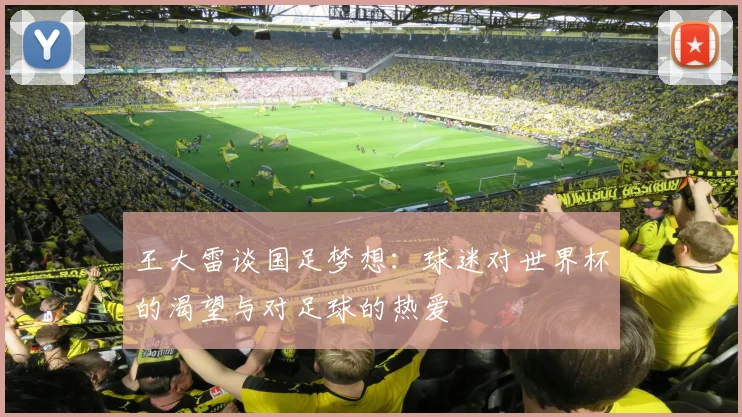 王大雷谈国足梦想：球迷对世界杯的渴望与对足球的热爱